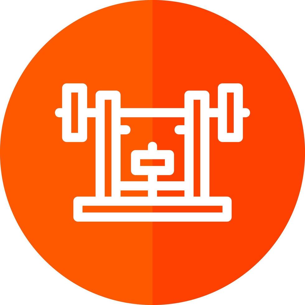 Bench Press Vector Icon Design