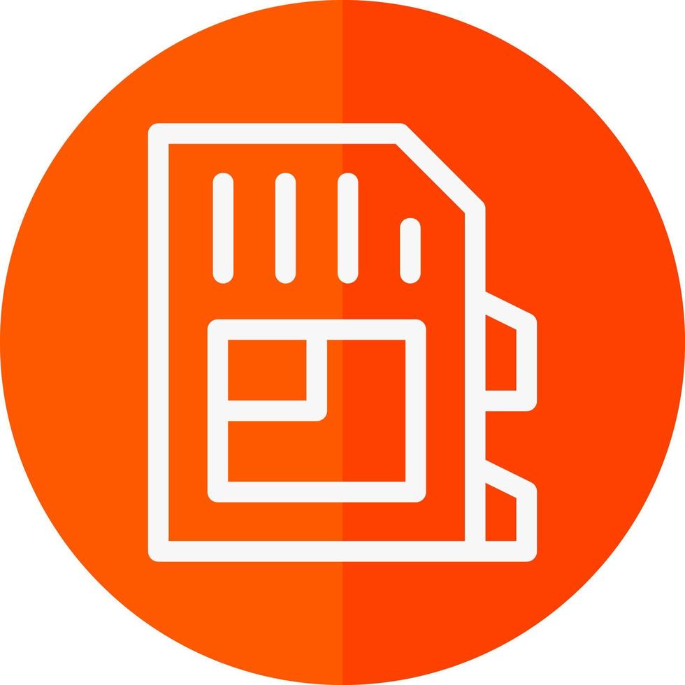 SD Card Vector Icon Design