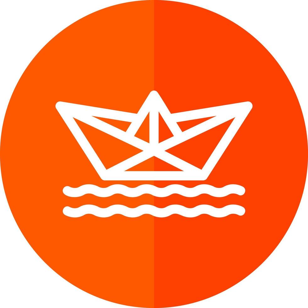 Paper Boat Vector Icon Design