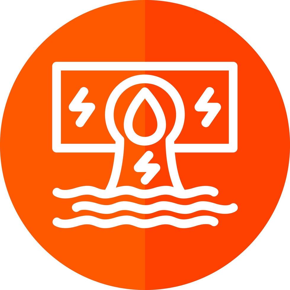 Hydroelectricity Vector Icon Design