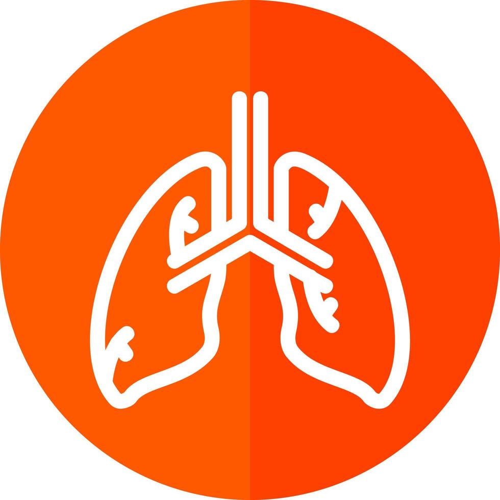 diseño de icono de vector de pulmones