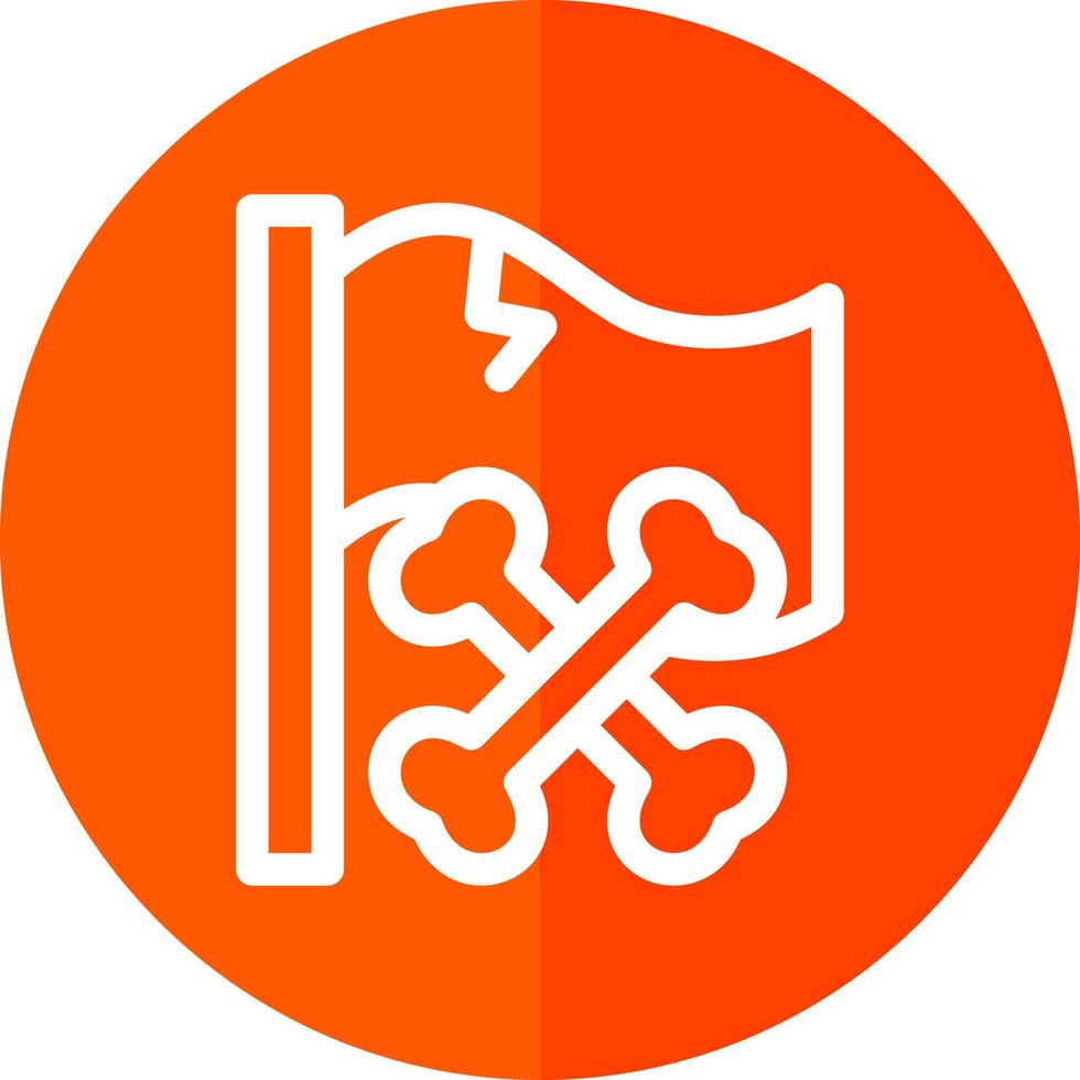 Pirate Flag Vector Icon Design