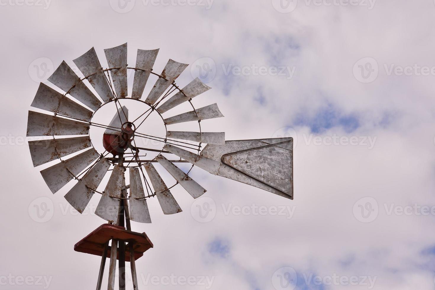 Old wind propeller photo