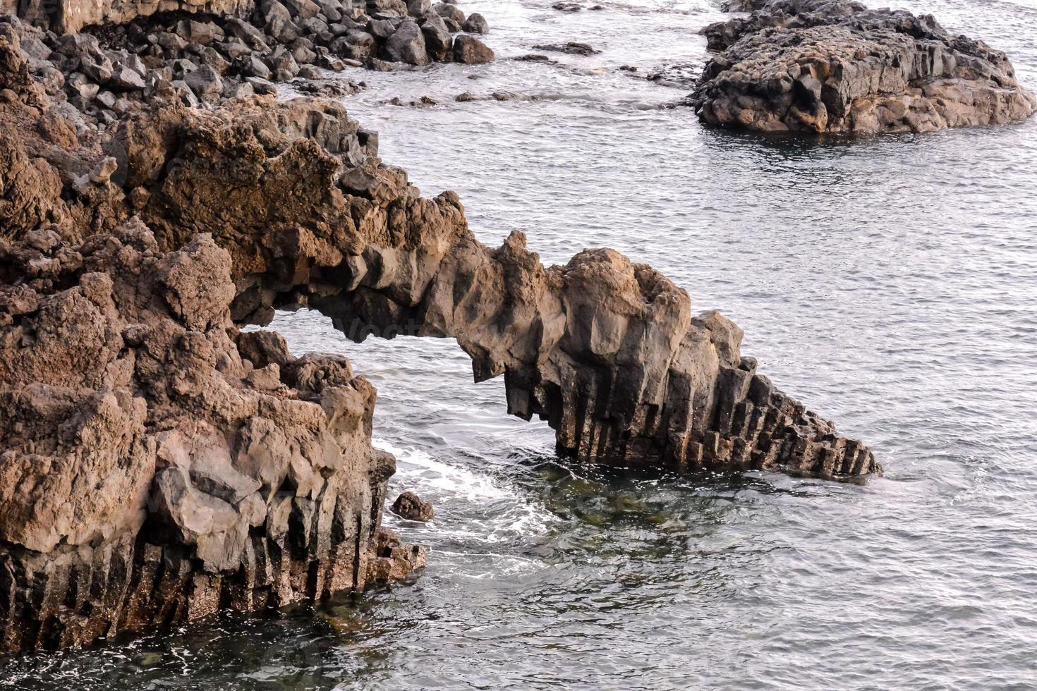 Coastal ocean view photo