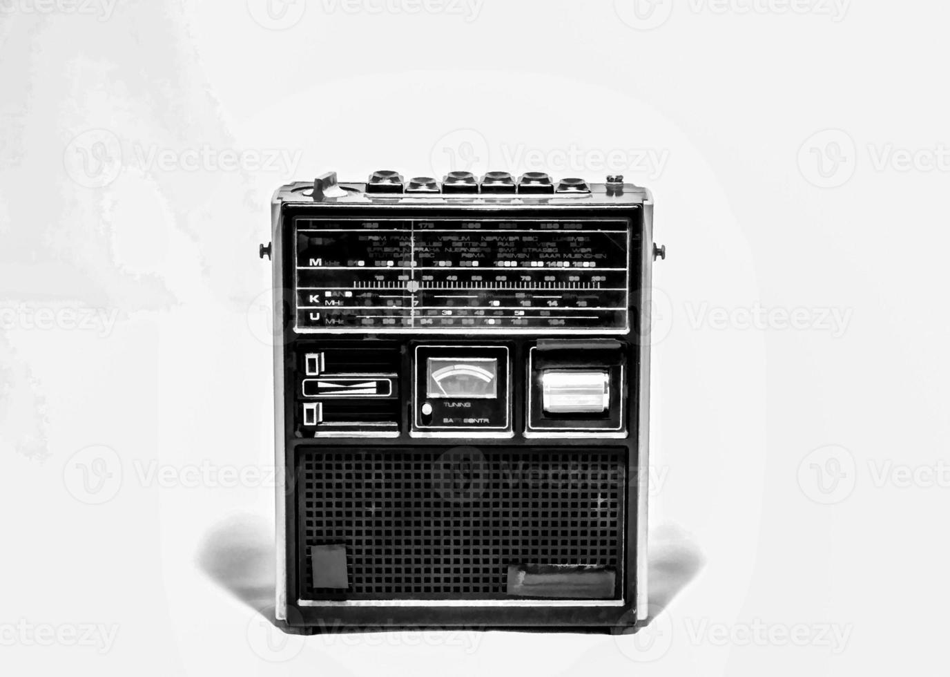 Vintage black radio photo