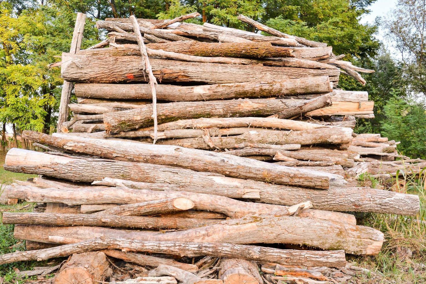 Pile of lumber photo