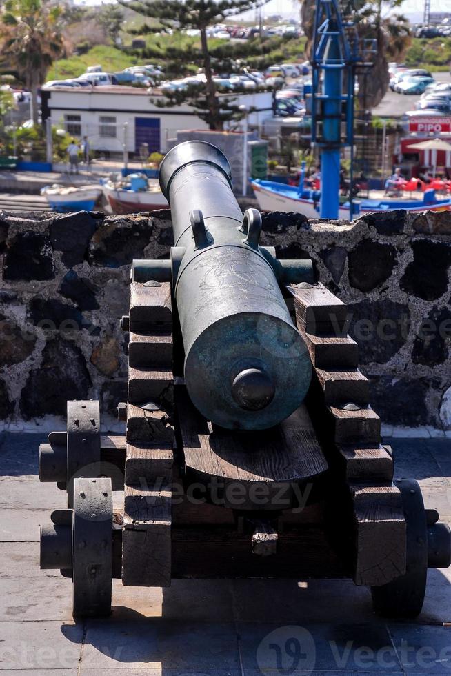 Old cannon in the fort photo