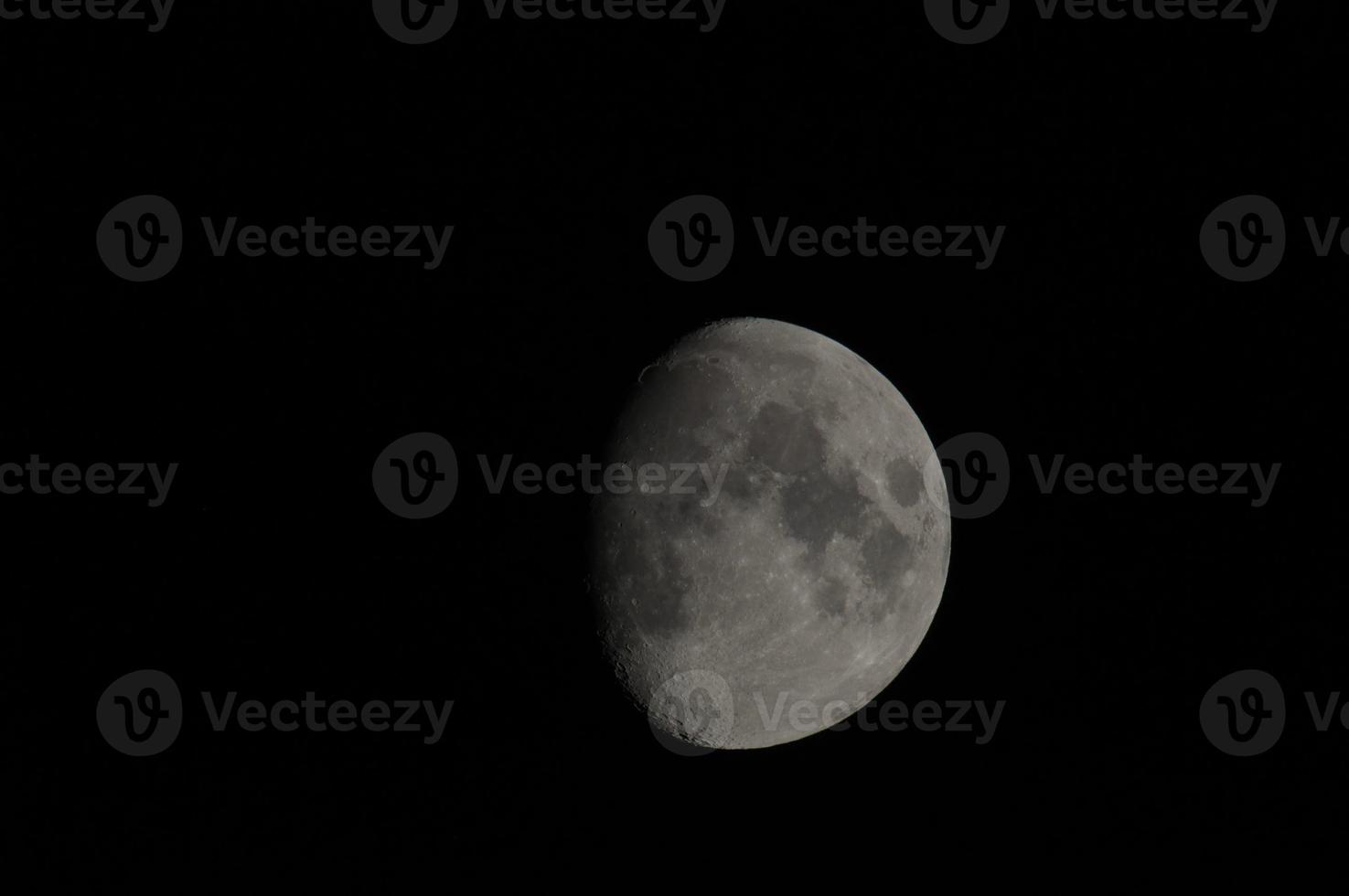 Half moon at night photo