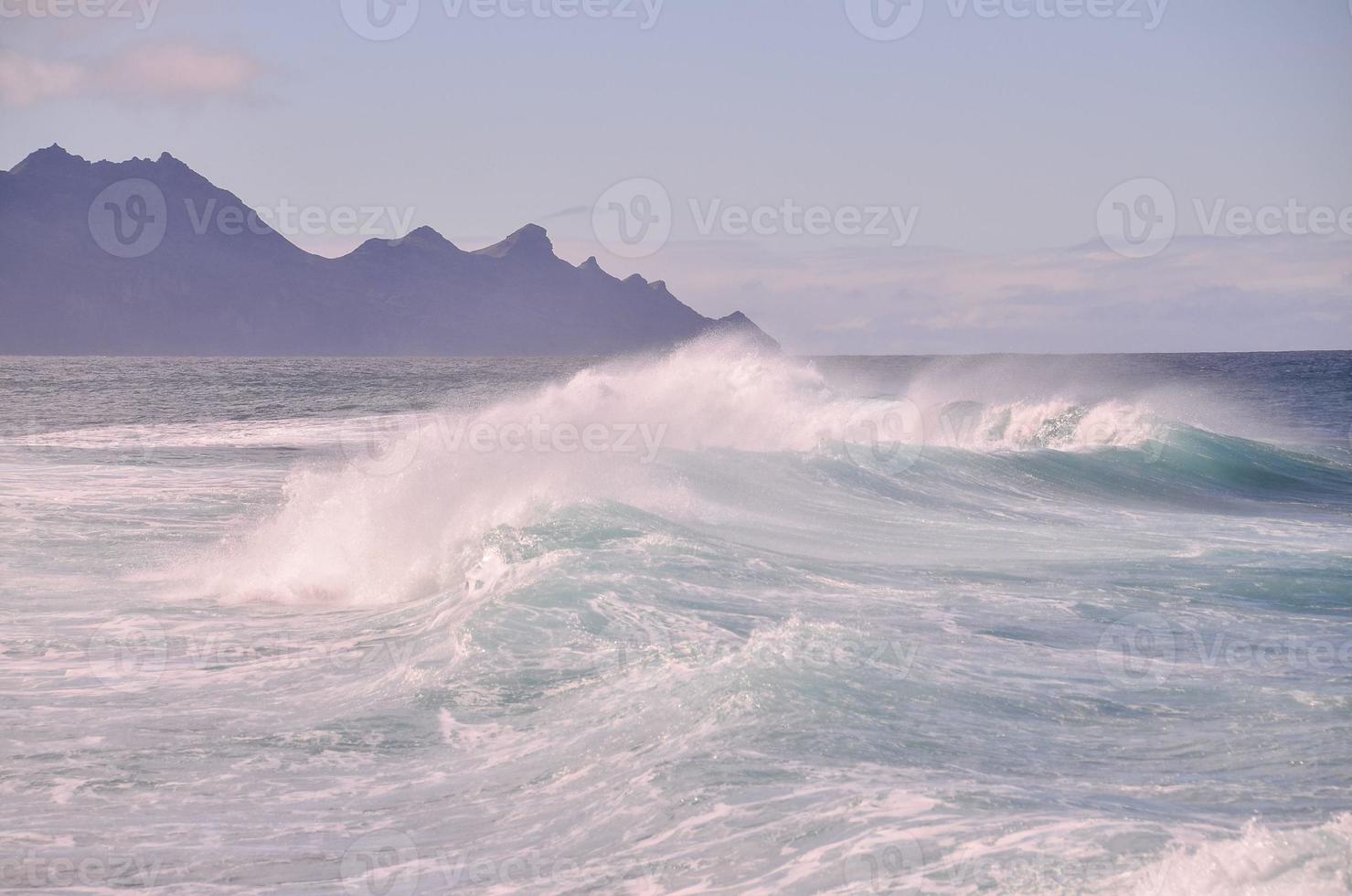 Waves in the ocean photo