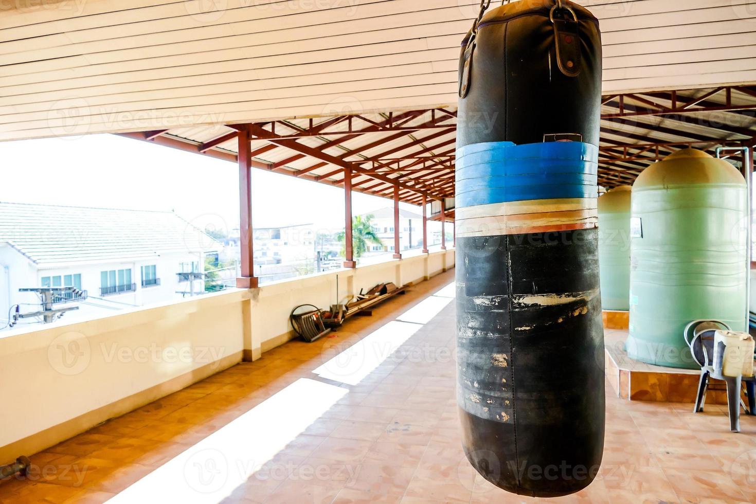 Boxing bag in Thailand photo