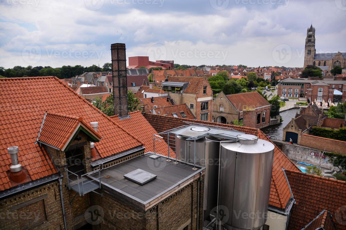 Rooftops in the city photo