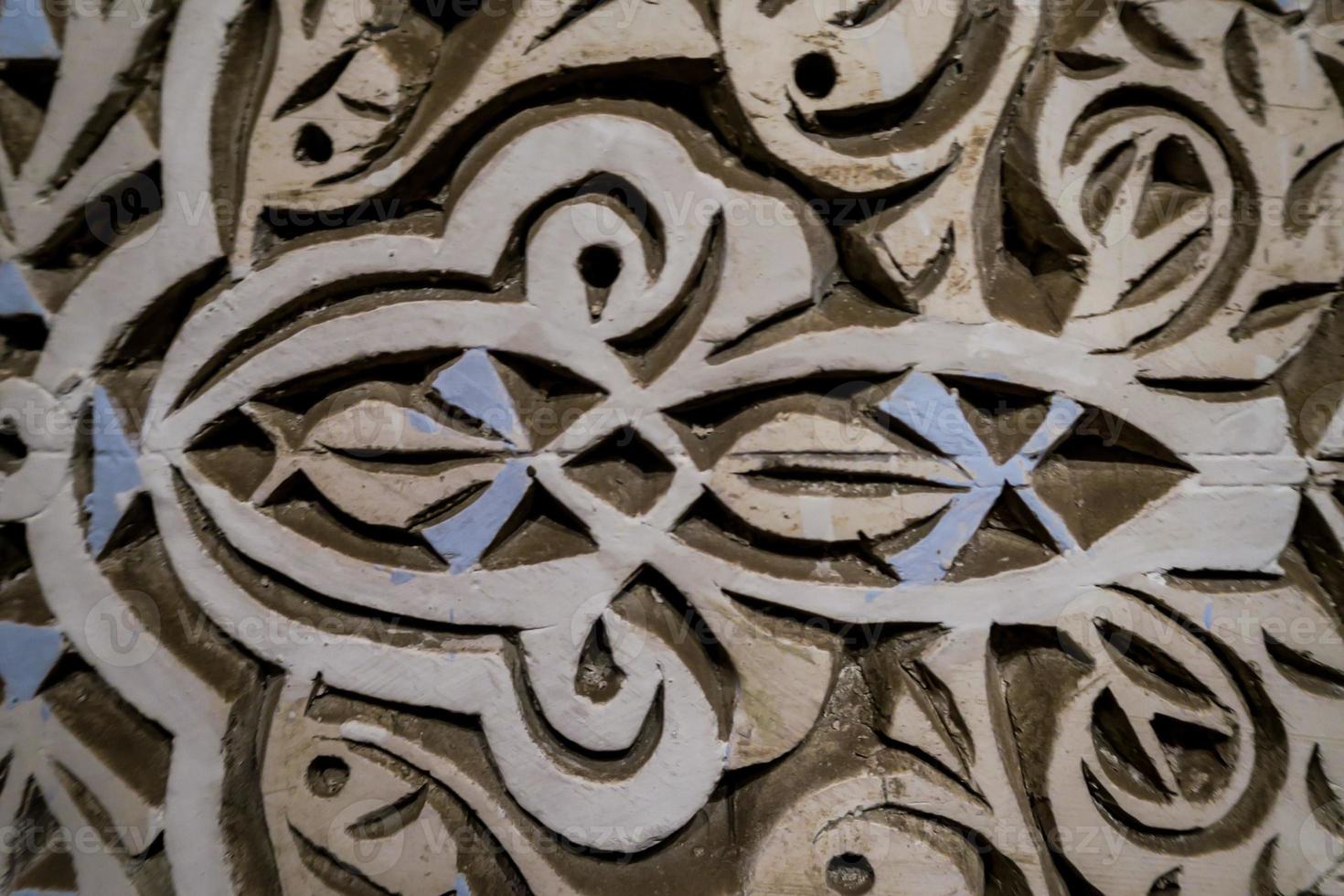 Intricate stone carving photo