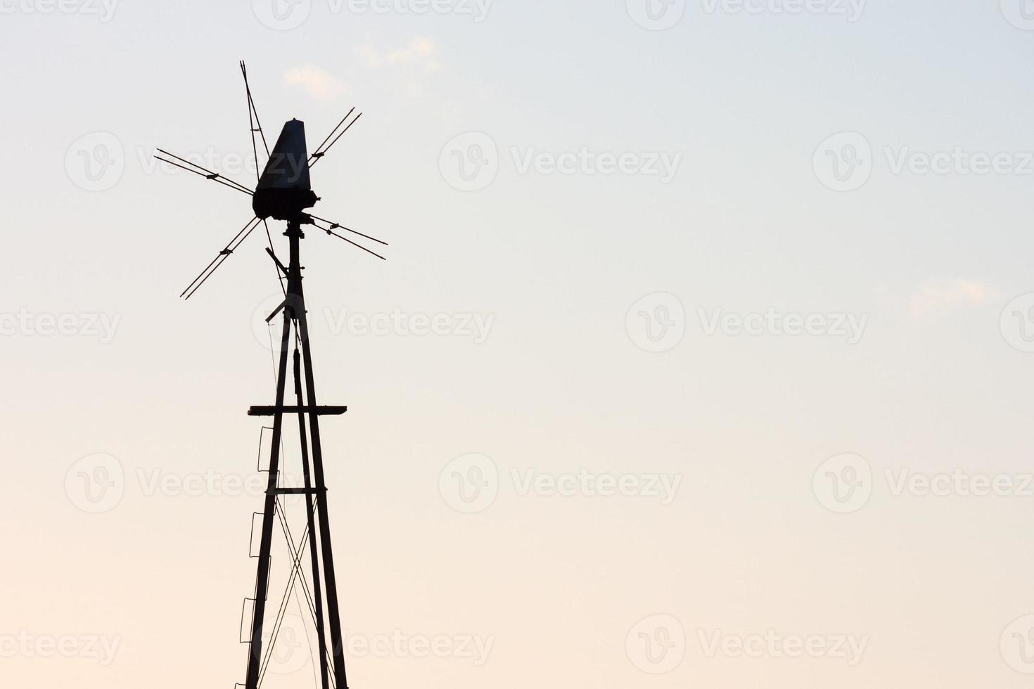 Old wind propeller photo