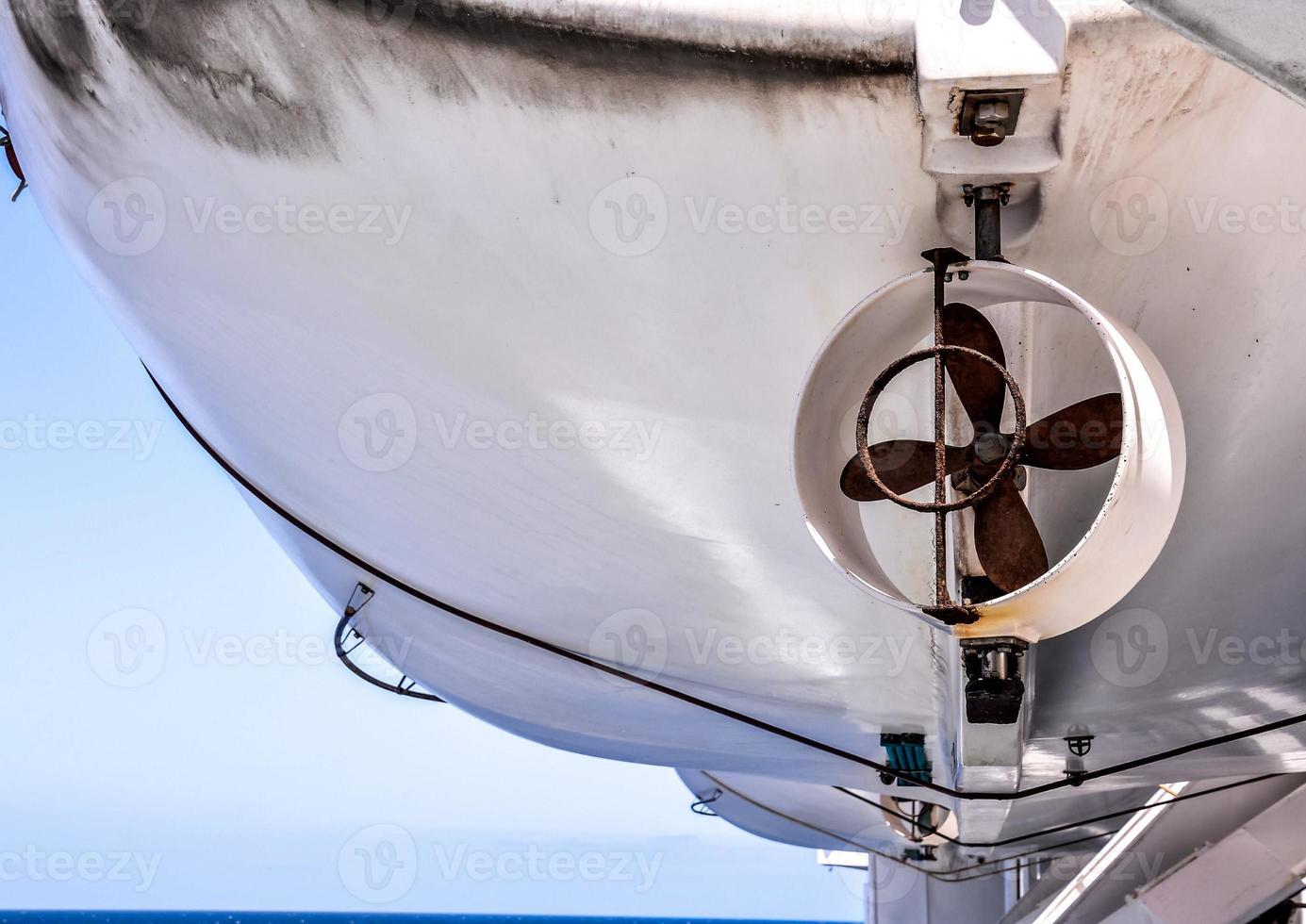 Propeller of a boat photo