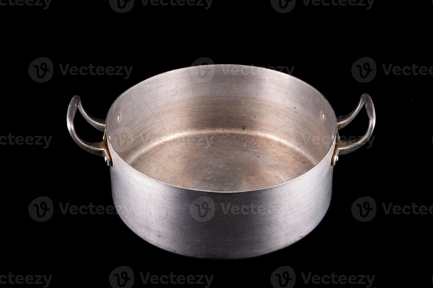 Metal pot isolated photo