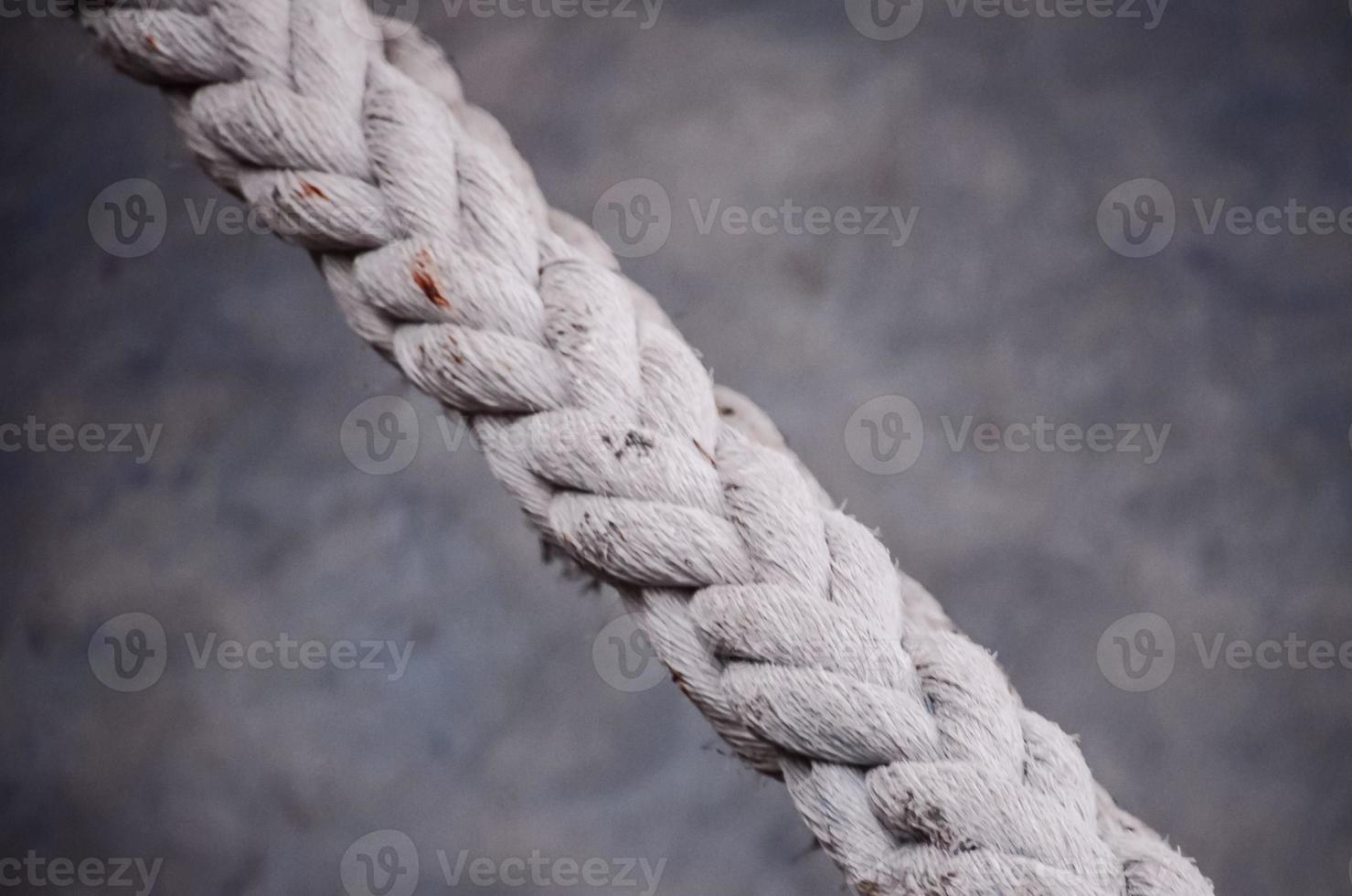 Grey rope close up photo