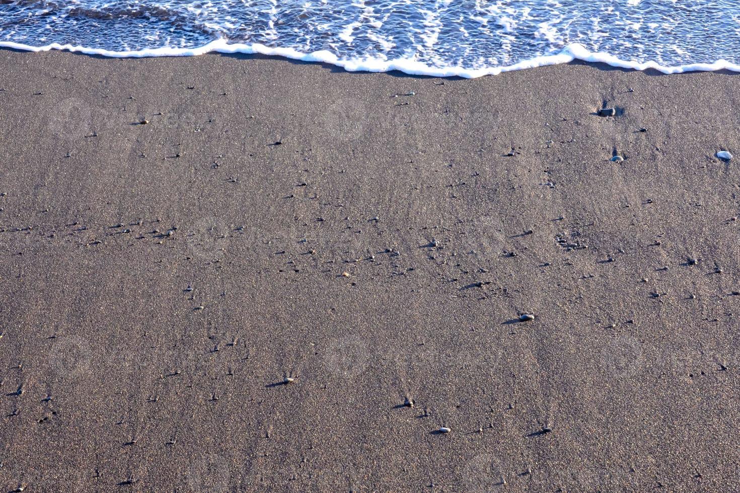 Brown sandy beach photo