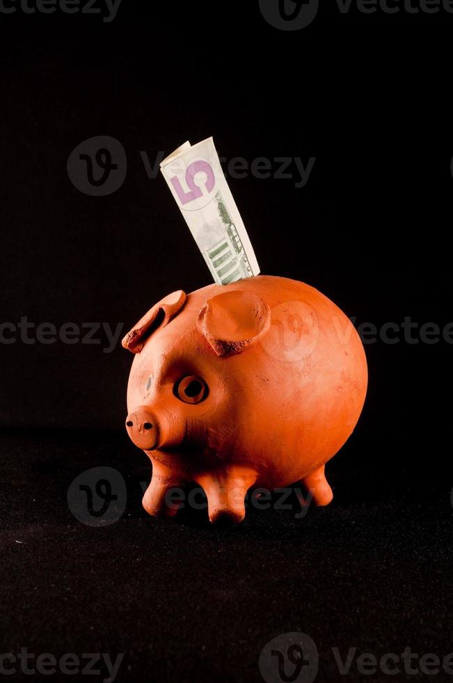 Piggy bank isolated photo