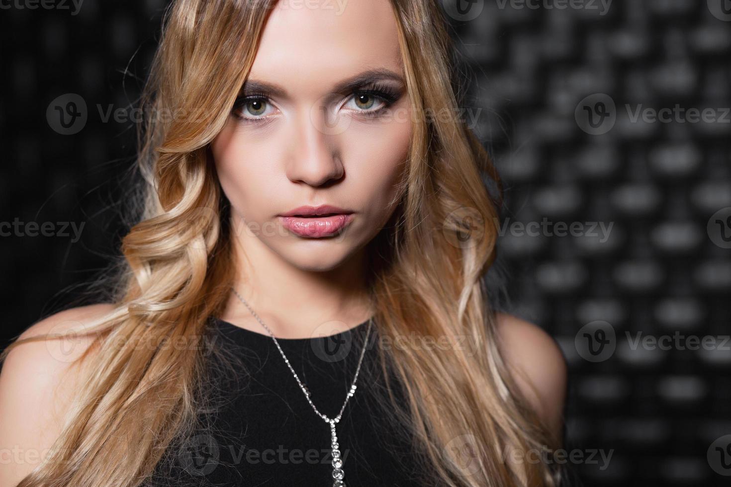 Portrait of attractive blonde photo