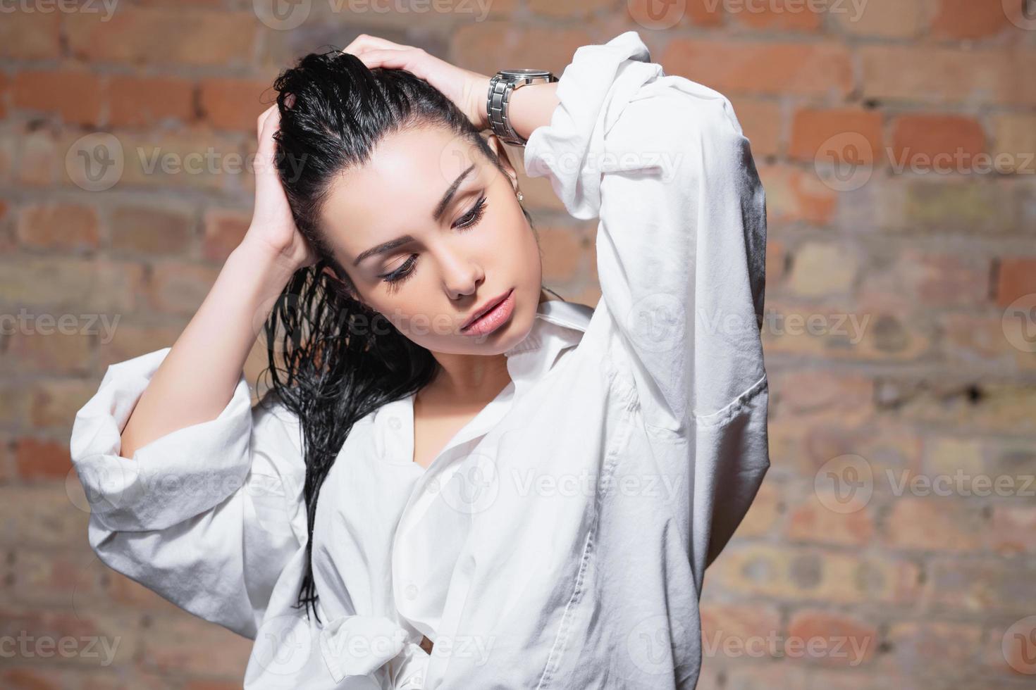 Portrait of a cute woman photo