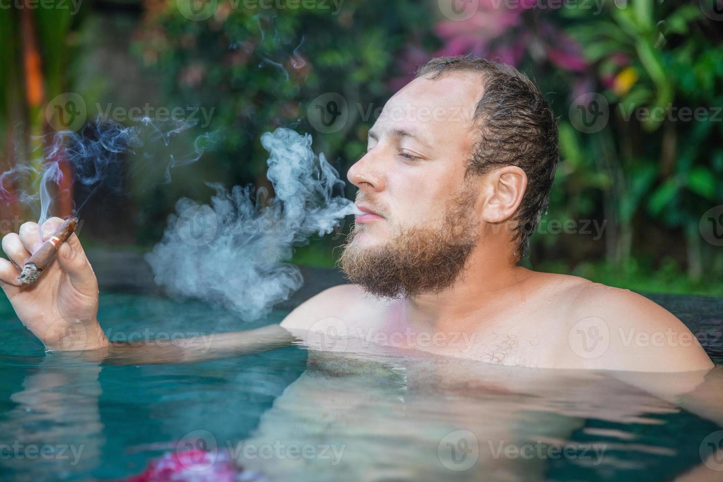 Portrait of a calm man photo