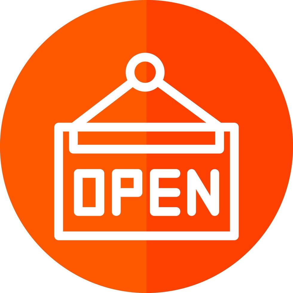 Cafe Open Sign Vector Icon Design