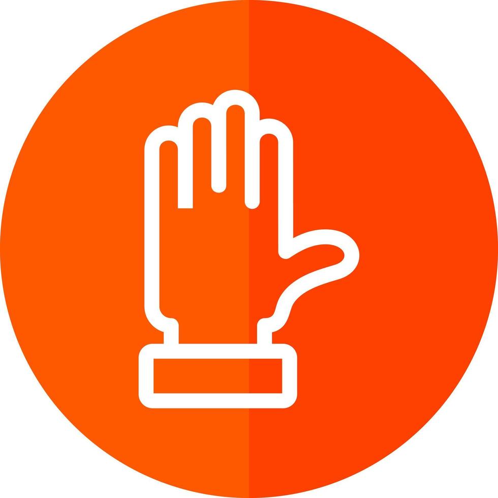 Raise Hand Vector Icon Design