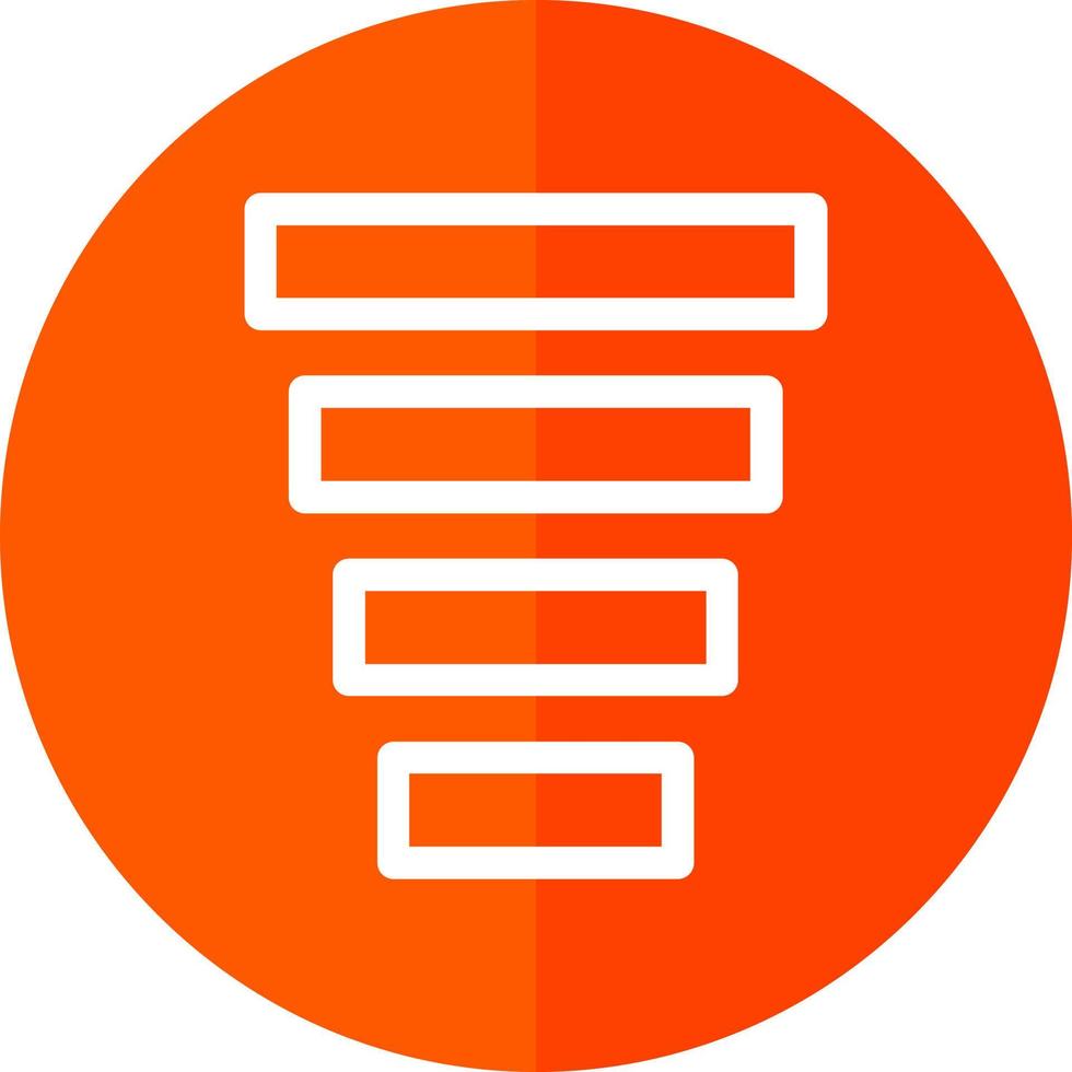 Funnel Chart Vector Icon Design