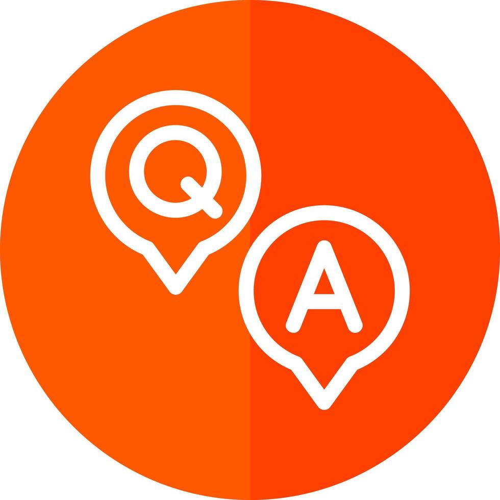 Question and Answer Vector Icon Design