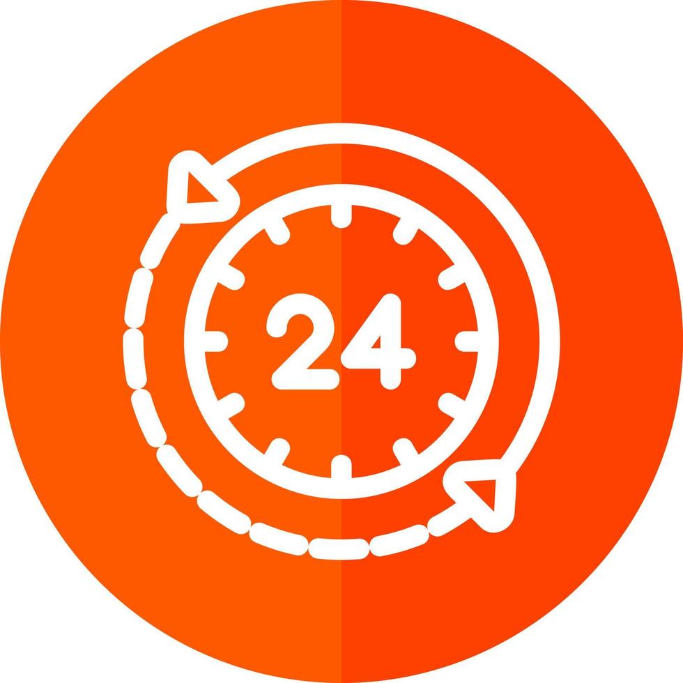 24 Hours Vector Icon Design