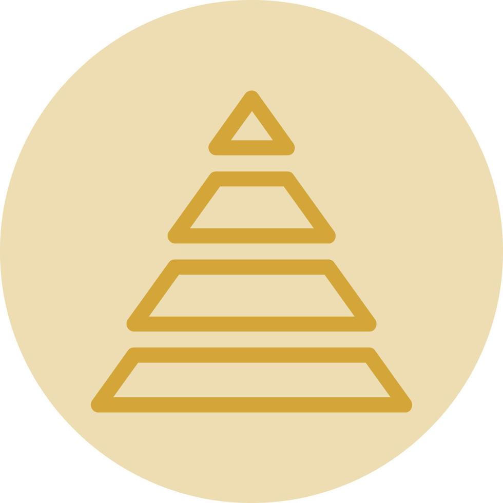 Pyramid Chart Vector Icon Design