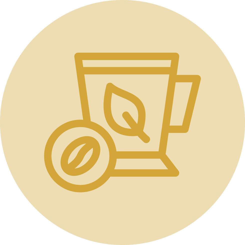 Mint Coffee Vector Icon Design