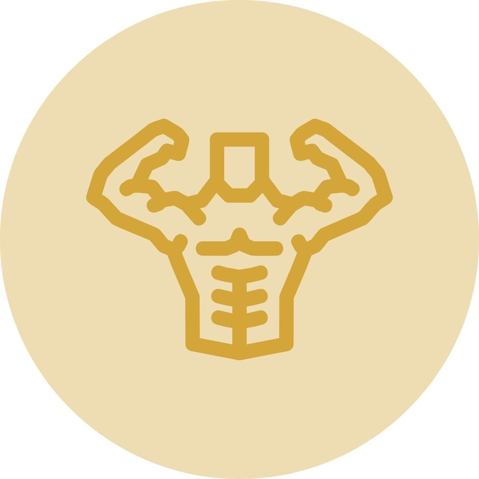 Body Builder Vector Icon Design