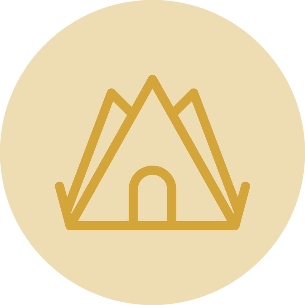 Desert Camp Vector Icon Design