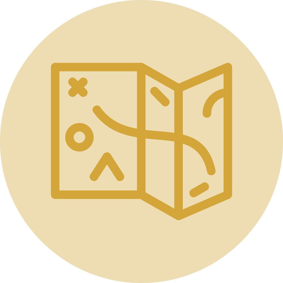 Desert Map Vector Icon Design