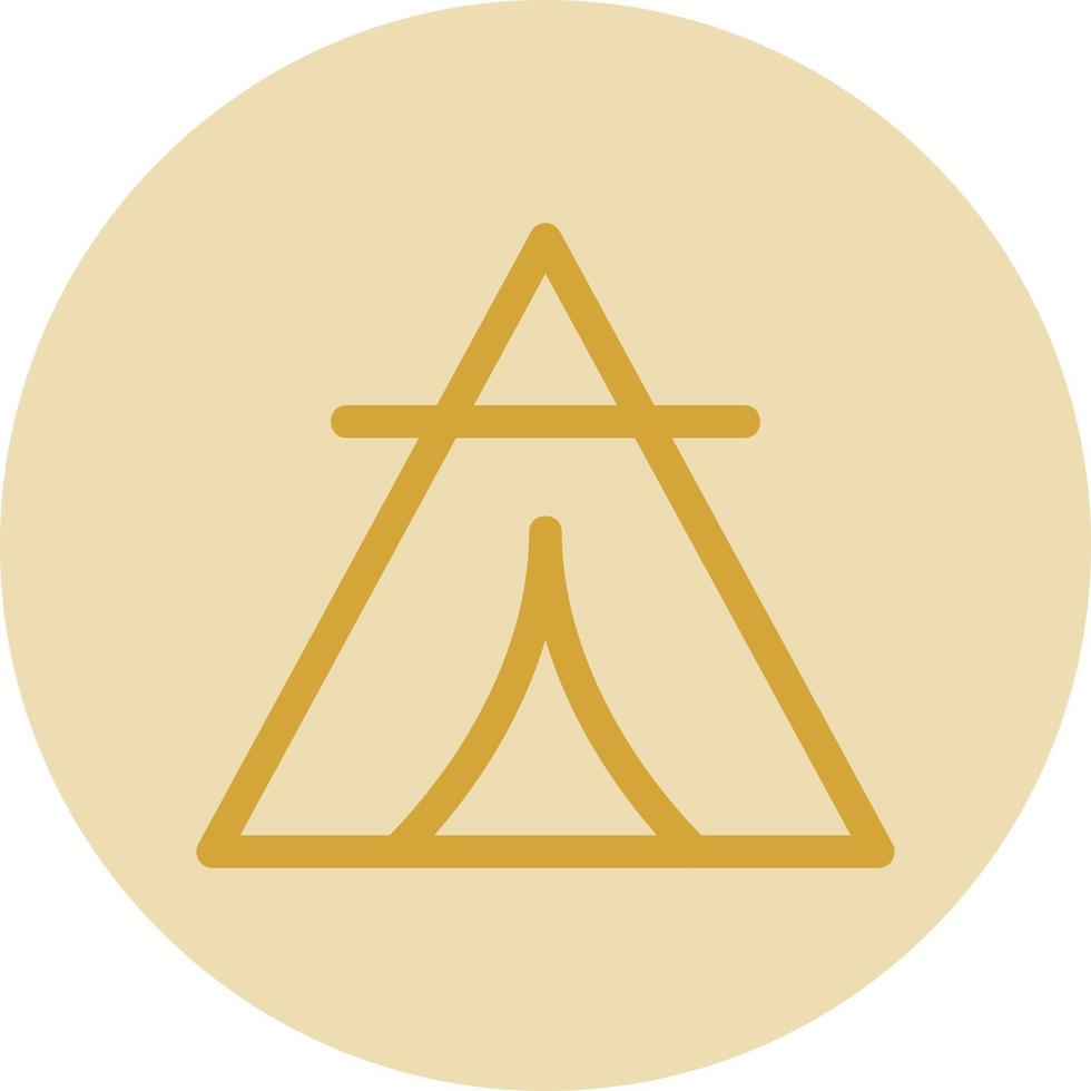 Desert Tipi Vector Icon Design