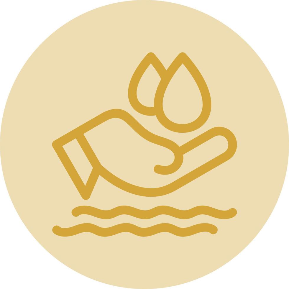 Save Water Vector Icon Design