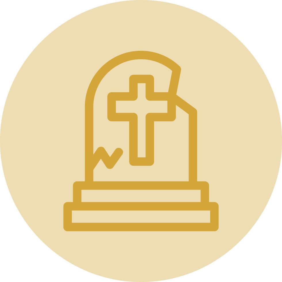 Tombstone Vector Icon Design