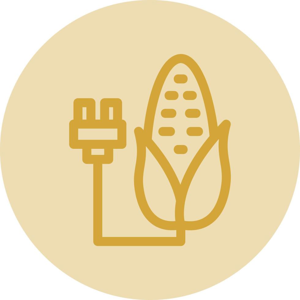 Corn Energy Vector Icon Design