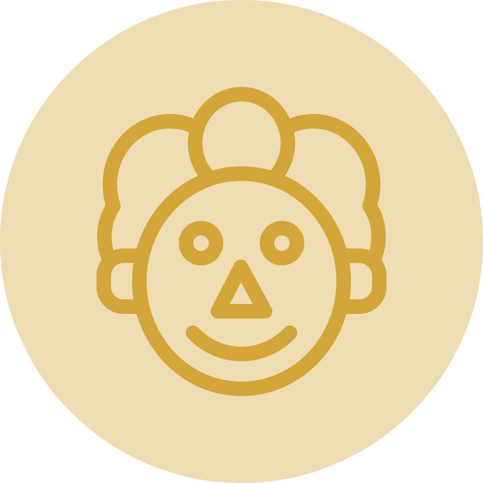 diseño de icono de vector de payaso