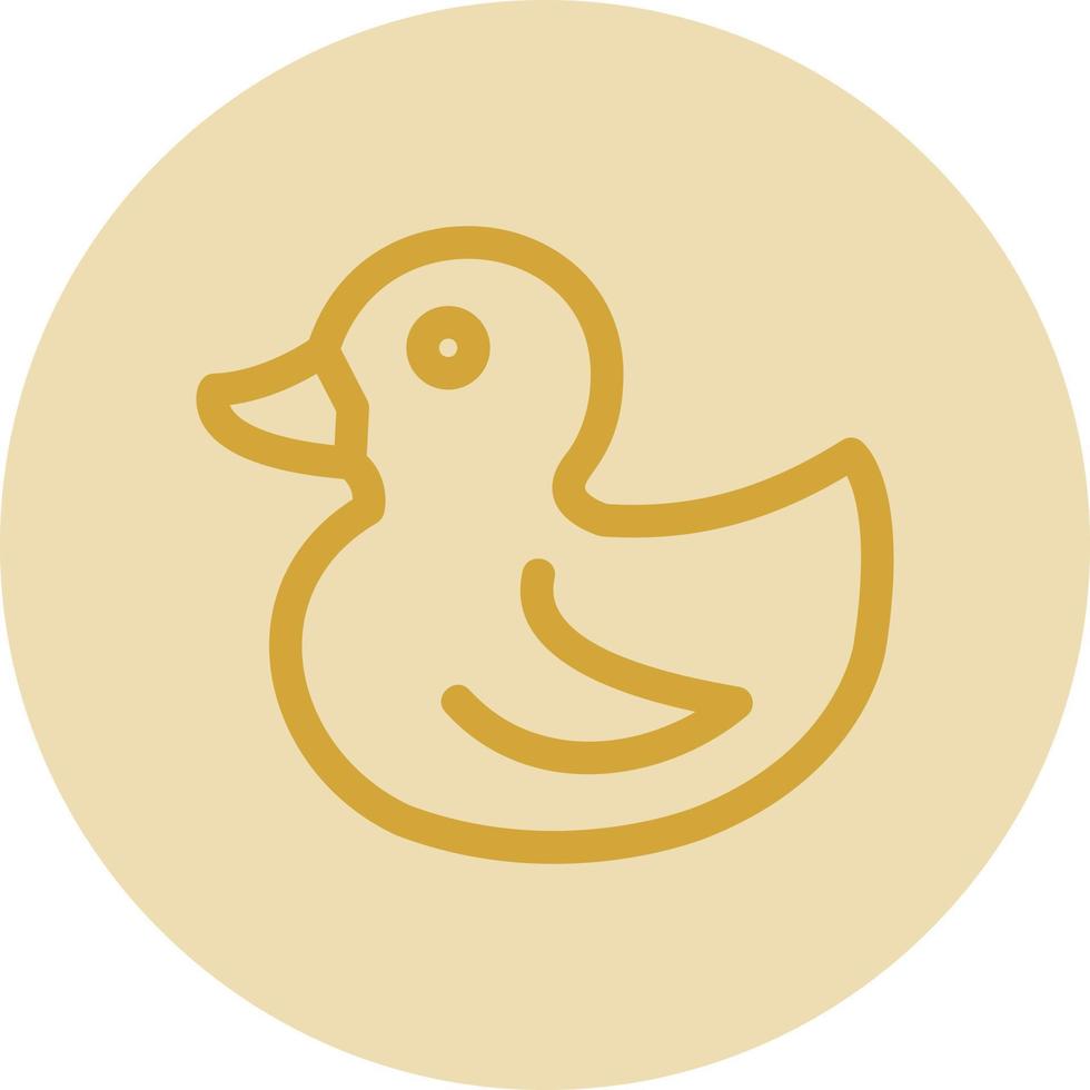 Rubber Duck Vector Icon Design