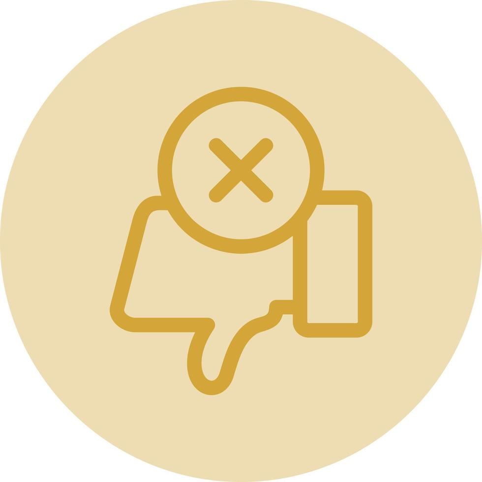 Dislike Vector Icon Design