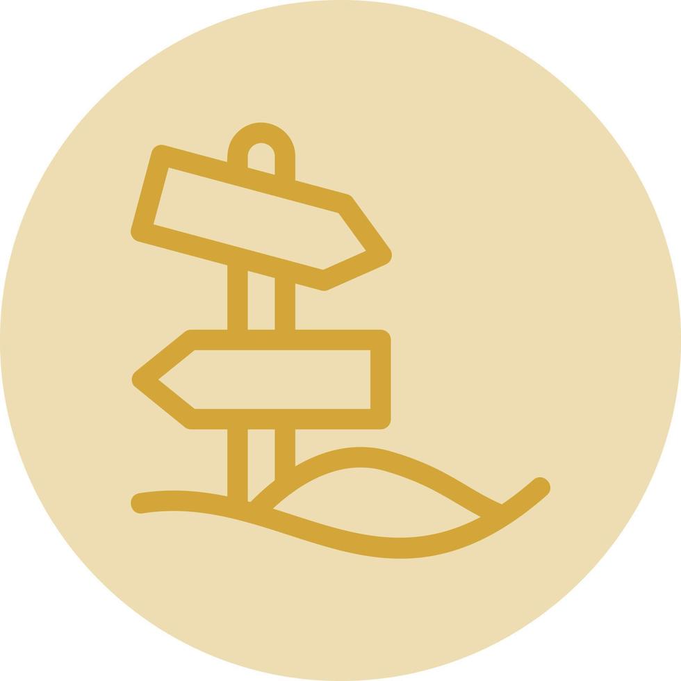 Desert Direction Vector Icon Design