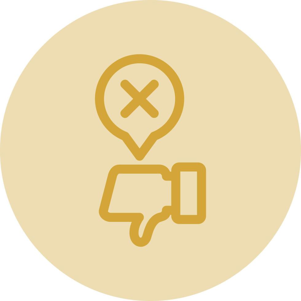 Disagree Vector Icon Design