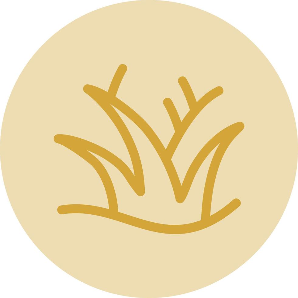 Desert Grass Vector Icon Design