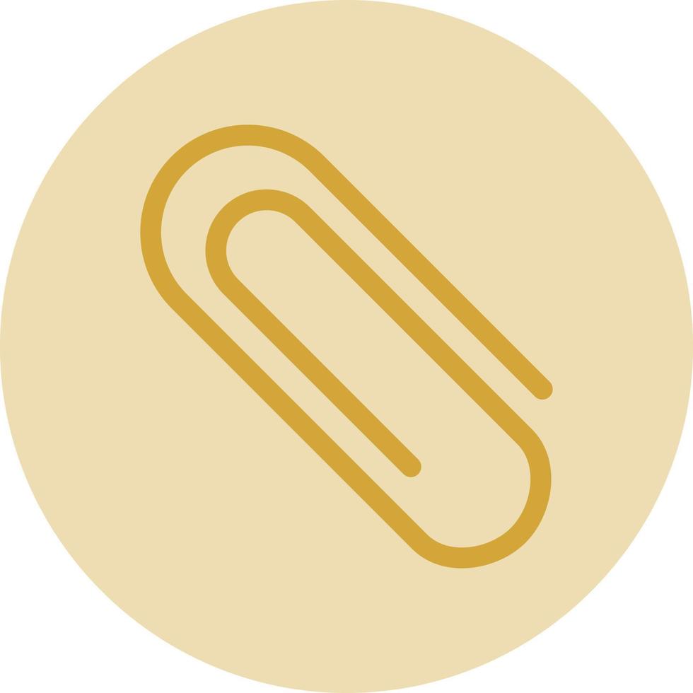 Paper Clip Vector Icon Design