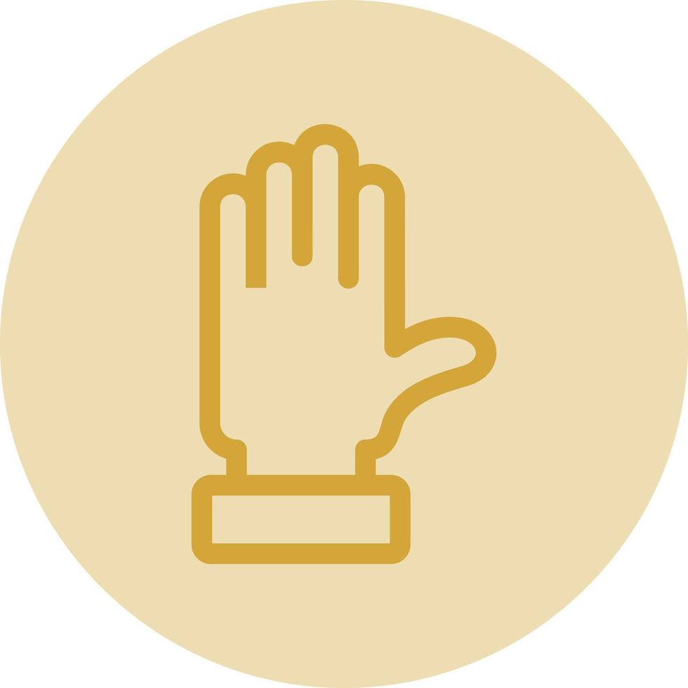 Raise Hand Vector Icon Design