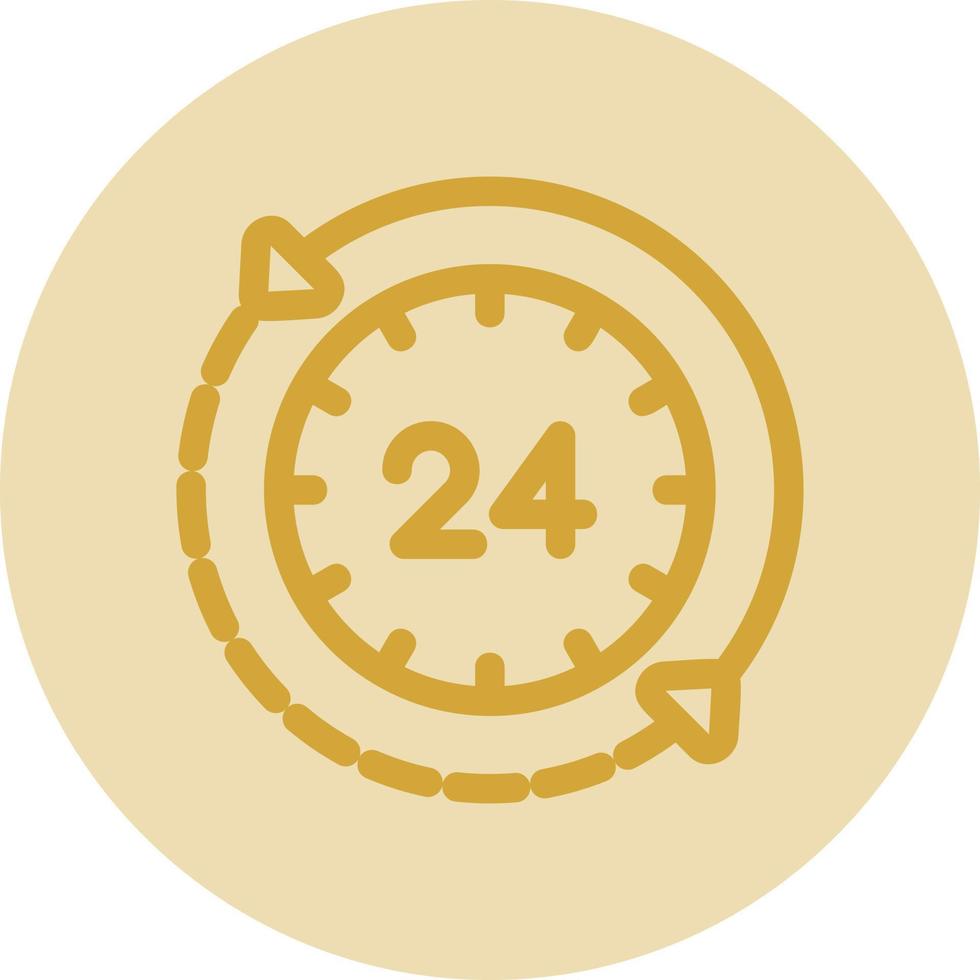 24 Hours Vector Icon Design