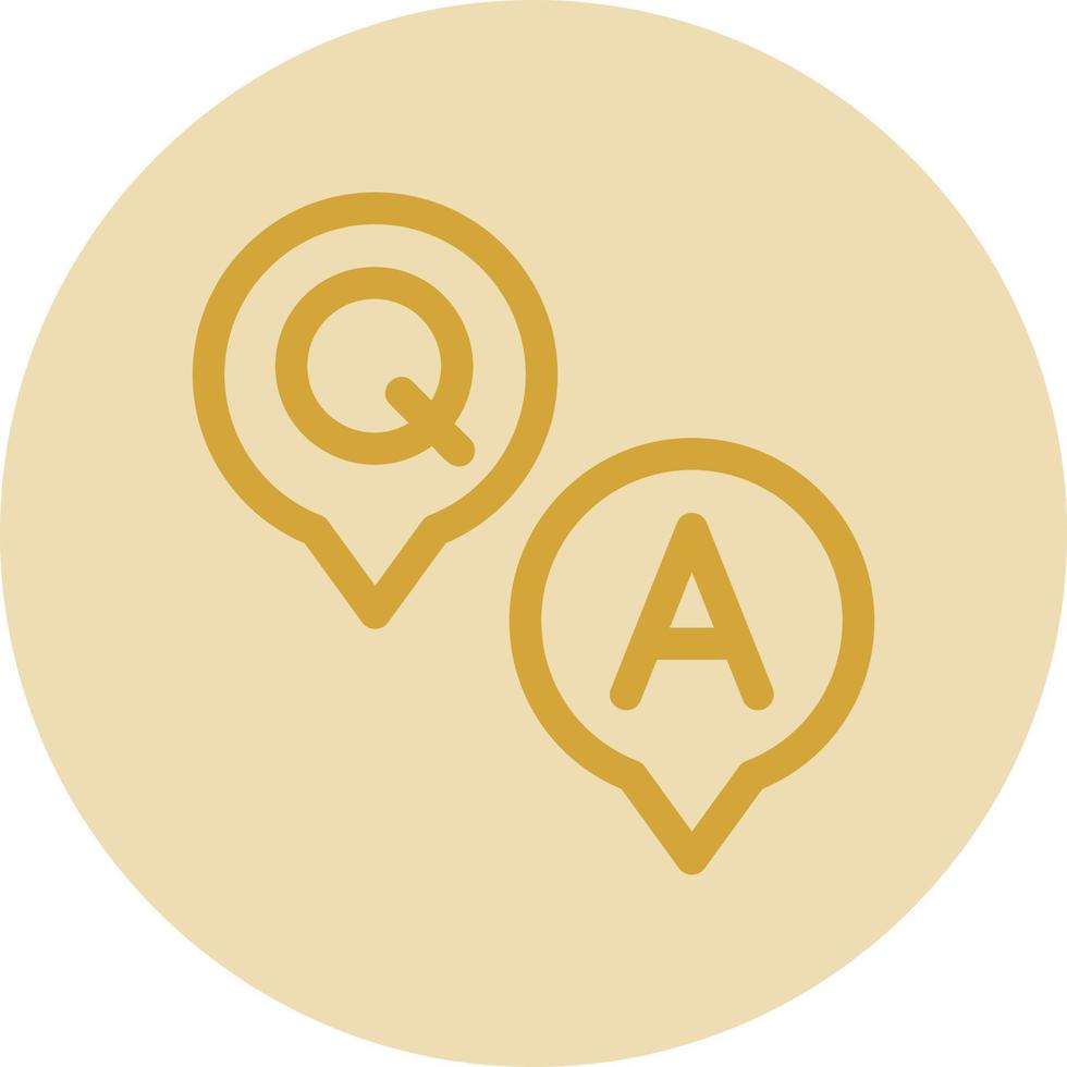 Question and Answer Vector Icon Design