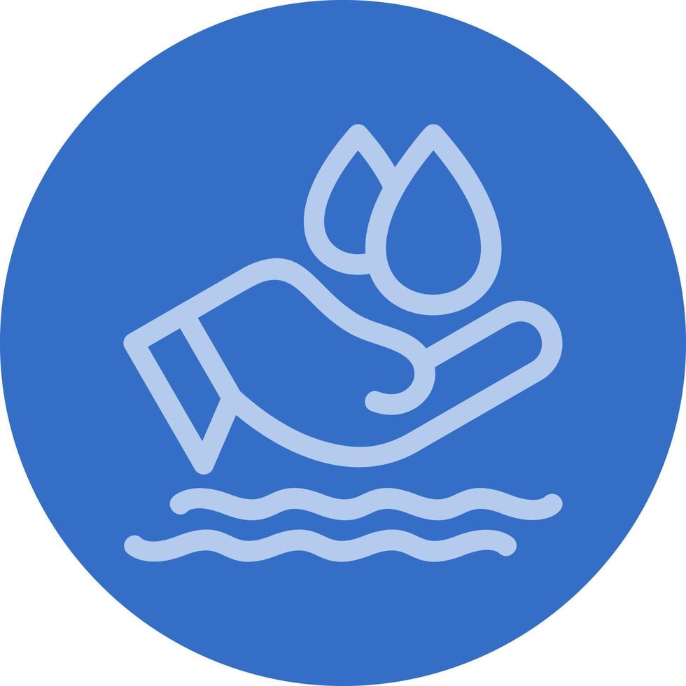 Save Water Vector Icon Design